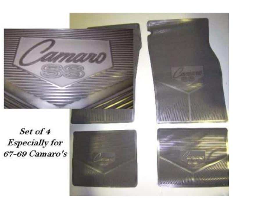 Mat Set: 67-69 Camaro Embossed  Black